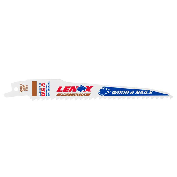 LENOX LEN20572656R LumberWolf Reciprocating Saw Blade 152 x 19 x 1.3mm 6 TPI (Pack 5)