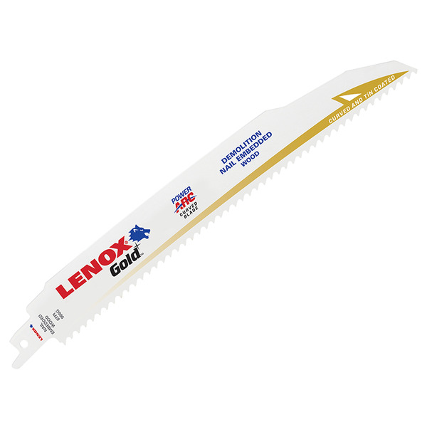 LENOX LEN966GR Gold® Power Arc® Curved Demo Cutting Saw Blade 229 x 22 x 1.6mm 6 TPI (Pack 5)
