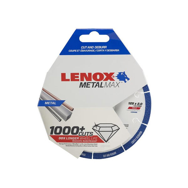 LENOX LENLX2044469 METALMAX™ Diamond Blade 125 x 2.0 x 22.23mm