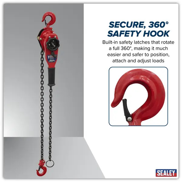 Sealey LH1000 Lever Hoist Steel 1000kg