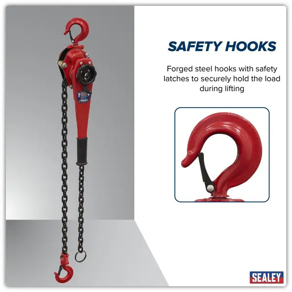 Sealey LH1500 Lever Hoist Steel 1500kg