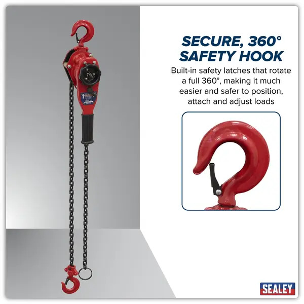 Sealey LH750 Lever Hoist Steel 750kg