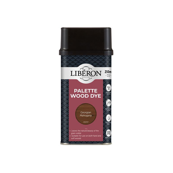 Liberon LIBWDPGM250N Palette Wood Dye Georgian Mahogany 250ml