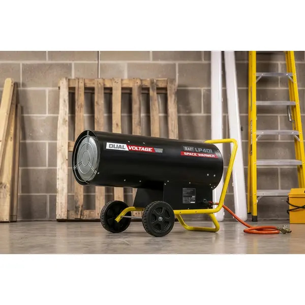 Sealey LP401 Dual Voltage Space Warmer&reg; Propane Heater 210,000-400,000Btu/hr