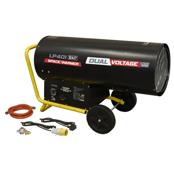 Sealey LP401 Dual Voltage Space Warmer&reg; Propane Heater 210,000-400,000Btu/hr