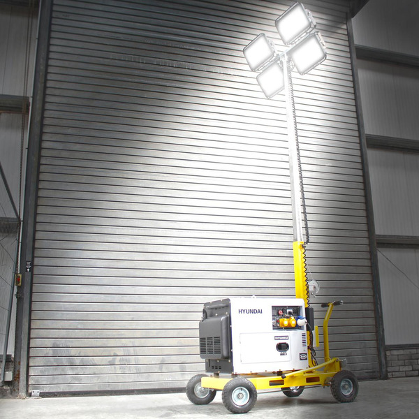 LT800+DHY6000S Evopower DHY6000SE-LT800 800W LED Mobile Lighting Tower With DHY6000SE 5.2kW Diesel Generator