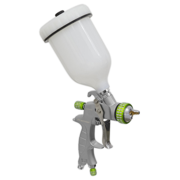 Sealey LVLP01 Premier Professional LVLP Gravity Feed Spray Gun 1.4mm Set-Up