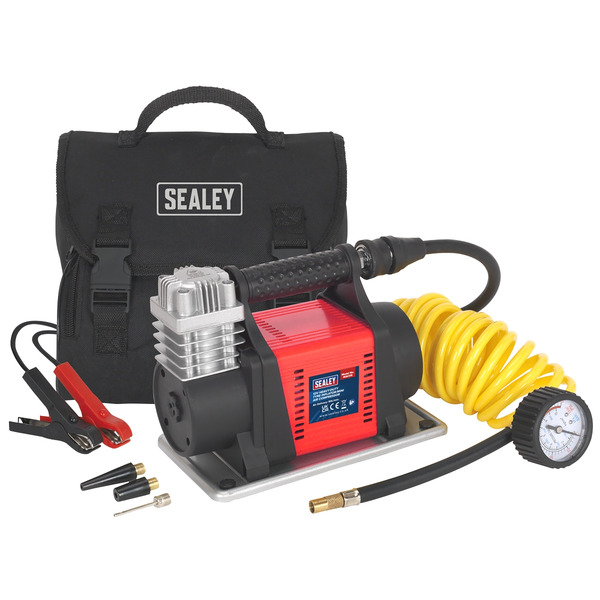Sealey MAC05 Heavy-Duty Tyre Inflator/Mini Air Compressor 12V