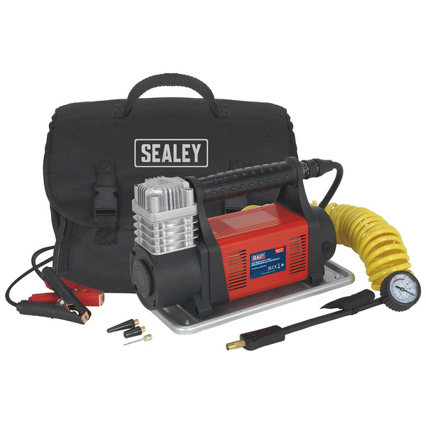 Sealey MAC07 Heavy-Duty Tyre Inflator/Mini Air Compressor 12V