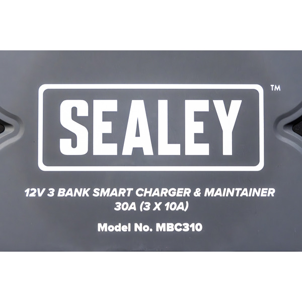 Sealey 3 Bank 12V Smart Charger & Maintainer 30A (3 x 10A)