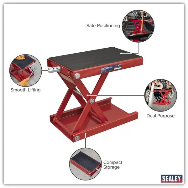 Sealey MC5908 Motorcycle Scissor Stand 450kg Capacity