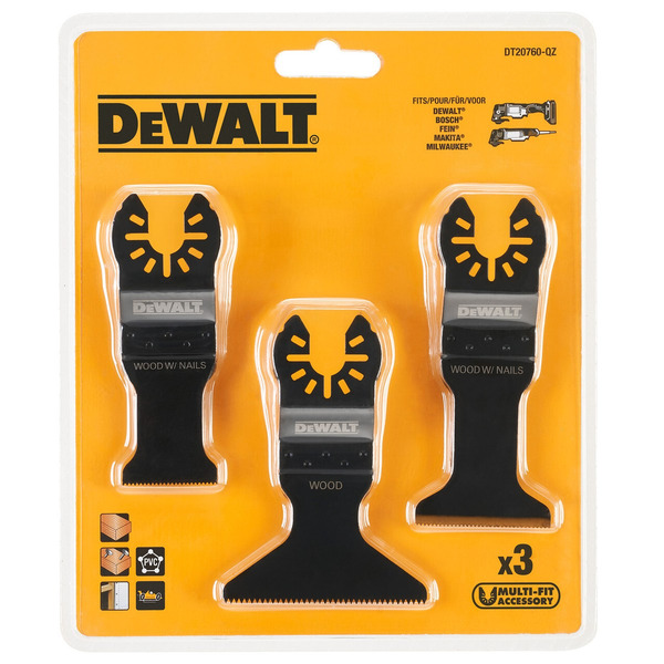 DeWalt 3PC OSCILLATING BLADE SET