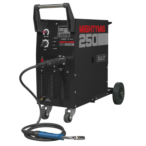 Sealey MIGHTYMIG250 Professional Gas/Gasless MIG Welder with Euro Torch 250A