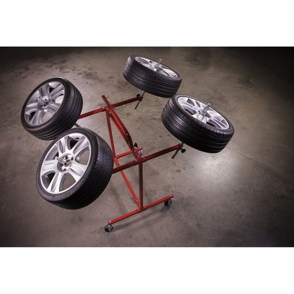 Sealey Heavy-Duty Alloy Wheel Painting/Repair Stand 4 Wheel Capacity