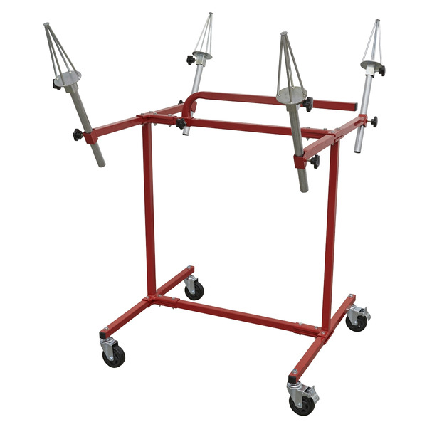 Sealey Heavy-Duty Alloy Wheel Painting/Repair Stand 4 Wheel Capacity