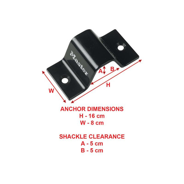 MLK1489E Master Lock Floor / Wall Anchor Mounting Point