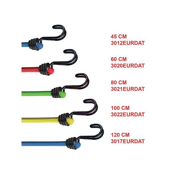 MLK3020E Master Lock Twin Wire Bungee Cord 60cm Red 2 Piece