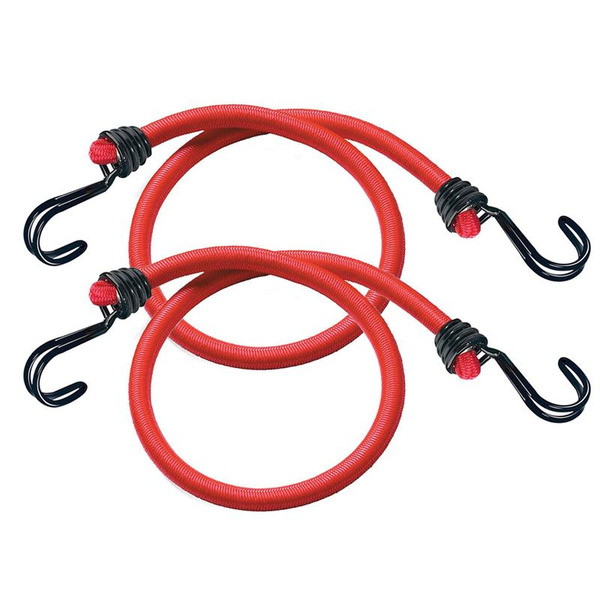 MLK3020E Master Lock Twin Wire Bungee Cord 60cm Red 2 Piece