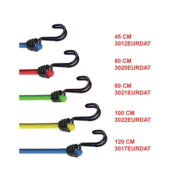 MLK3022E Master Lock Twin Wire Bungee Cord 100cm Yellow 2 Piece