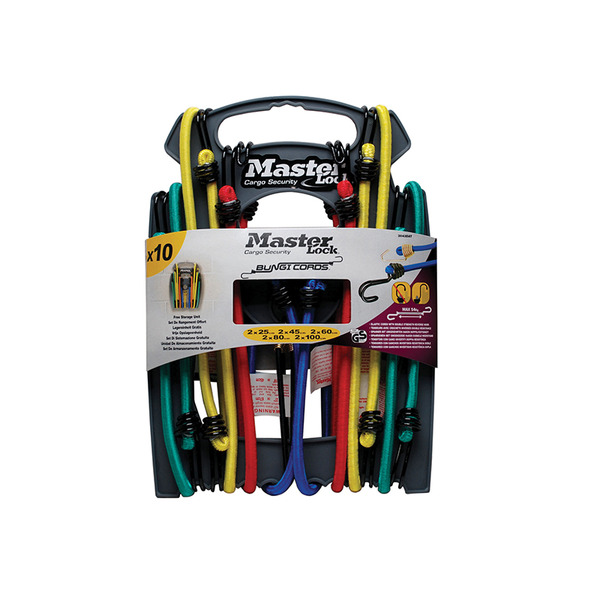 MLK3043E Master Lock Twin Wire™ Bungee Organiser 10 Piece