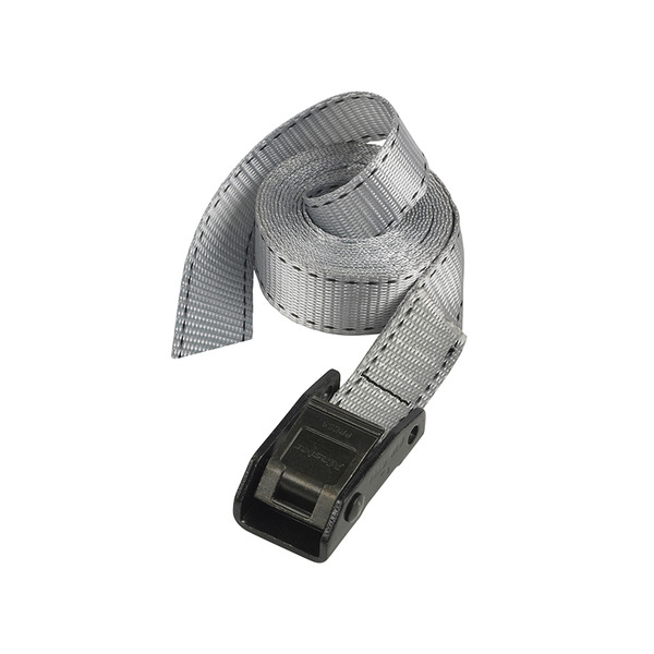 MLK3112E Master Lock Lashing Strap with Metal Buckle, Grey 5m 150kg (Single)