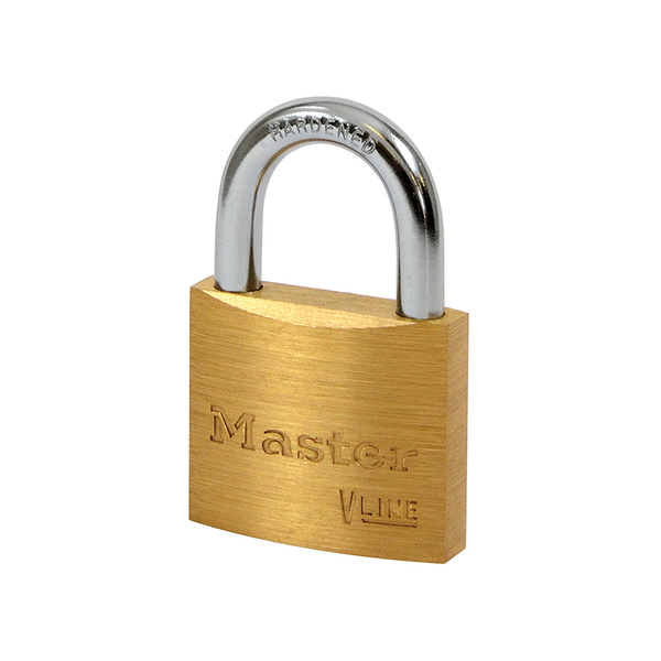 MLK4140KA1 Master Lock V Line Brass 40mm Padlock - Keyed Alike 2341