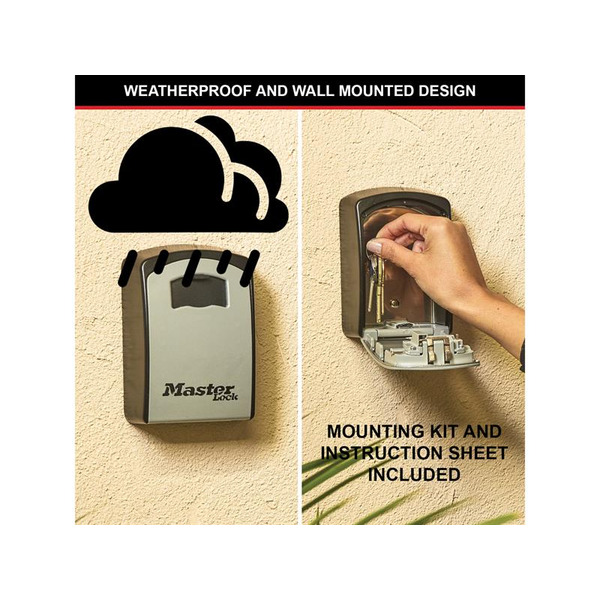 MLK5403E Master Lock 5403E Large Select Access® Key Lock Box (Up To 5 Keys) - Grey