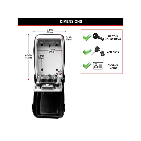 MLK5423E Master Lock 5423E Push Button Select Access® Key Safe