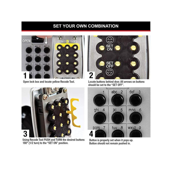 MLK5423E Master Lock 5423E Push Button Select Access® Key Safe