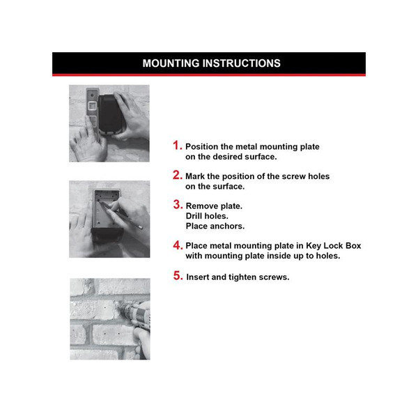 MLK5423E Master Lock 5423E Push Button Select Access® Key Safe