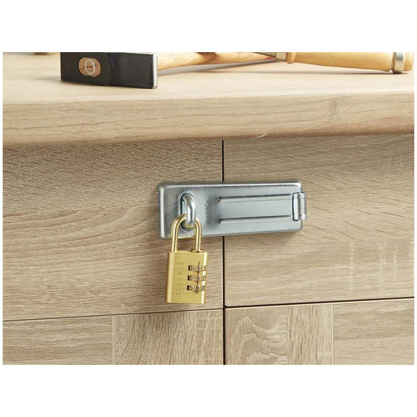 Brass Finish 30mm 3-Digit Combination Padlock