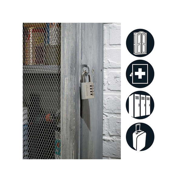 Aluminium 40mm 4-Digit Combination Padlock