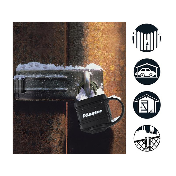 Weather Tough® Black Finish 40mm Padlock