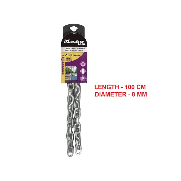 8016E Hardened Steel Chain 1m x 8mm