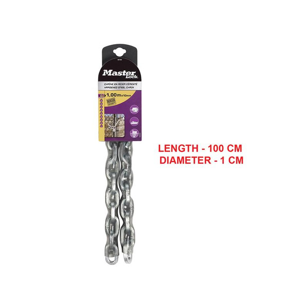 MLK8019E Master Lock 8019E Hardened Steel Chain 1m x 10mm