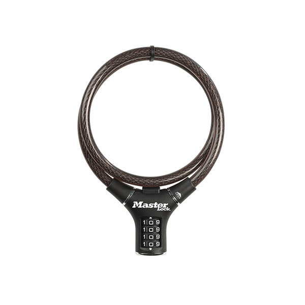 MLK8229E Master Lock Black Steel Rigid Combination Cable 0.9m x 12mm