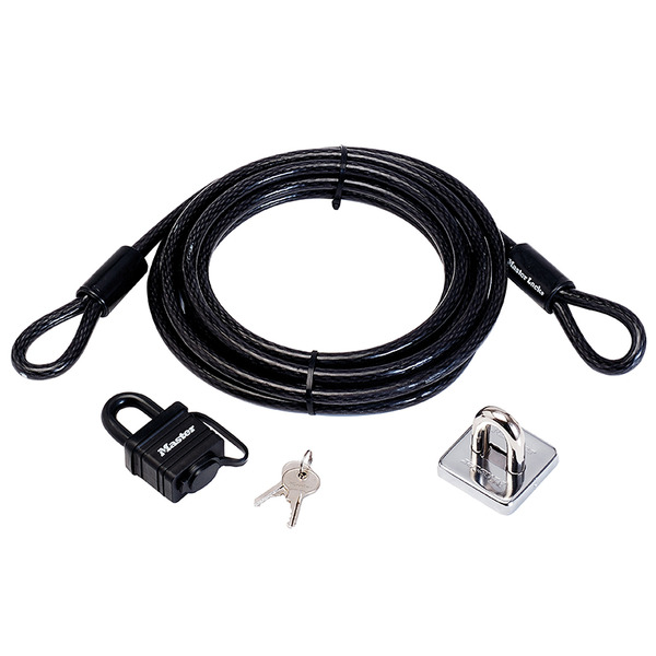 MLK8271E Master Lock Garden Security Kit with Lock Anchor & Cable 4.5m