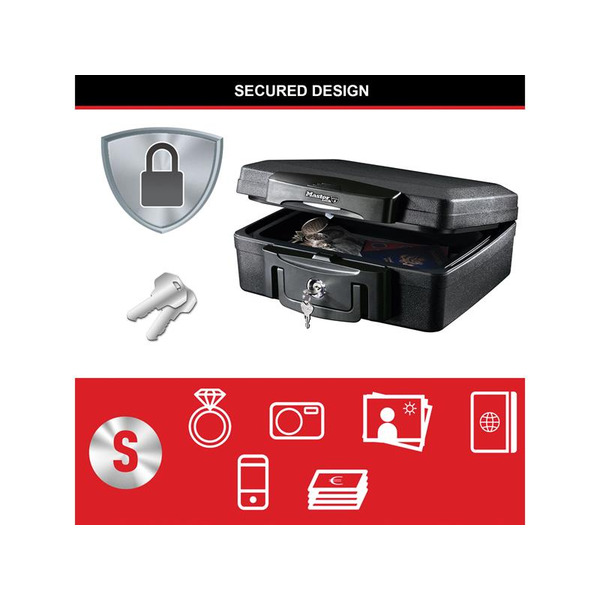 MLKH0100 Master Lock Small Key Locking Fire & Water Chest