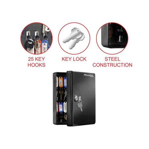 MLKKB25ML Master Lock Key Storage Lock Box for 25 Keys