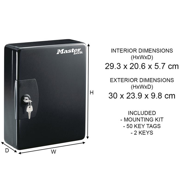 MLKKB50ML Master Lock Medium Key Storage Lock Box For 50 Keys