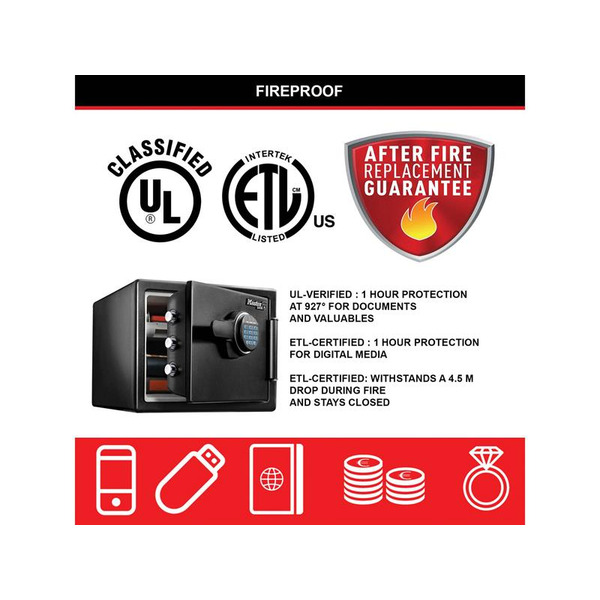MLKLFW082FTC Master Lock Large Digital Fire & Water Safe