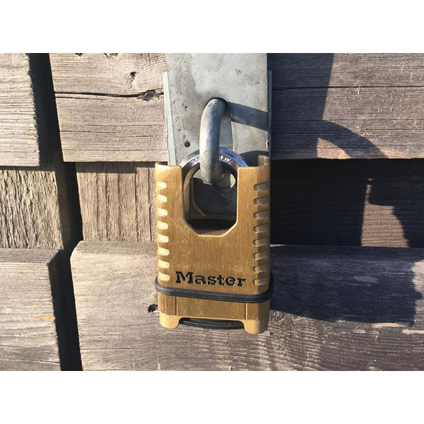 MLKM1177ECC Master Lock Excell™ Closed Shackle Brass Combination 58mm Padlock