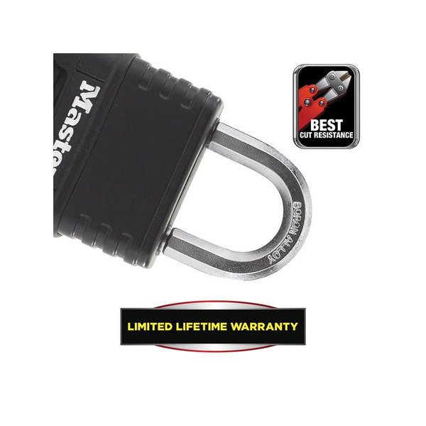 Excell™ 4-Digit Black Finish Combination 50mm Padlock