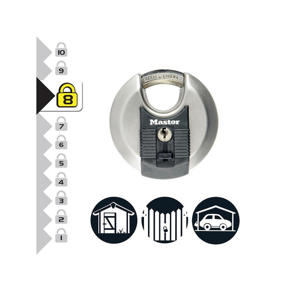 Excell™ Stainless Steel Discus 70mm Padlock