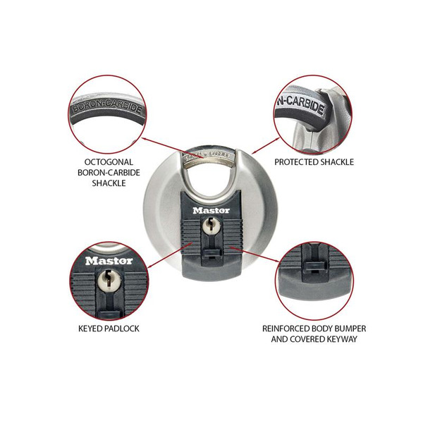 Excell™ Stainless Steel Discus 70mm Padlock
