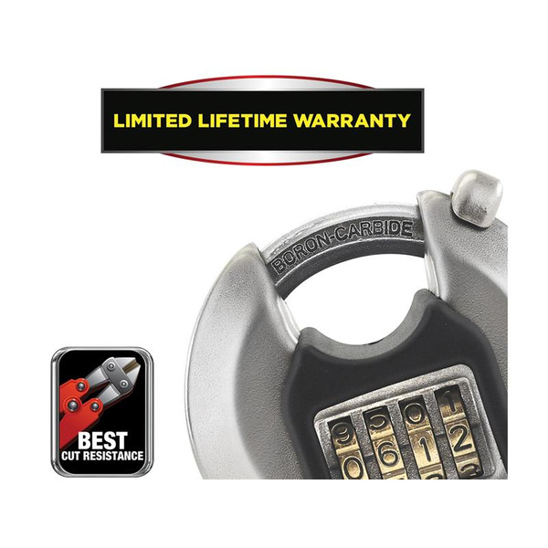 Excell™ Discus 4-Digit Combination 70mm Padlock