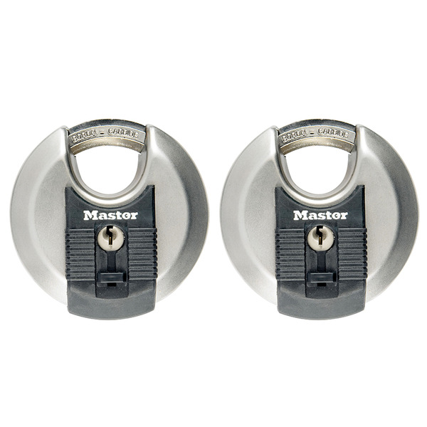 MLKM40T Master Lock Excell™ Stainless Steel Discus 70mm Padlock Keyed Alike x 2