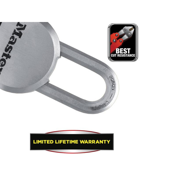 MLKM830LH Master Lock Excell™ Chrome Plated 54mm Padlock