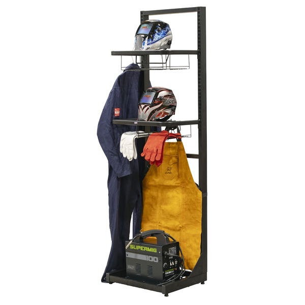 Sealey MS081FS Freestanding Motorcycle Helmet & Gear Storage