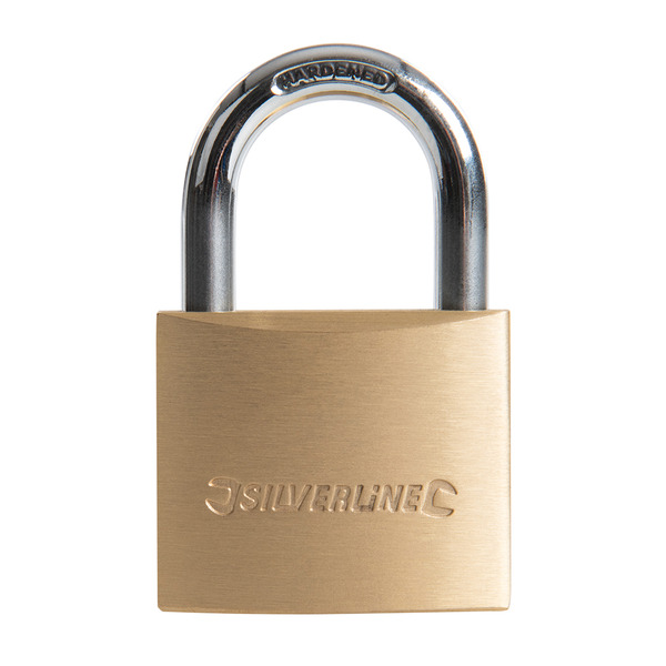 Silverline MSS03 Brass Padlock - 40mm
